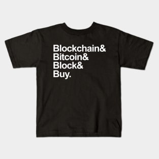 Bitcoin Helvetica List T-Shirt Kids T-Shirt